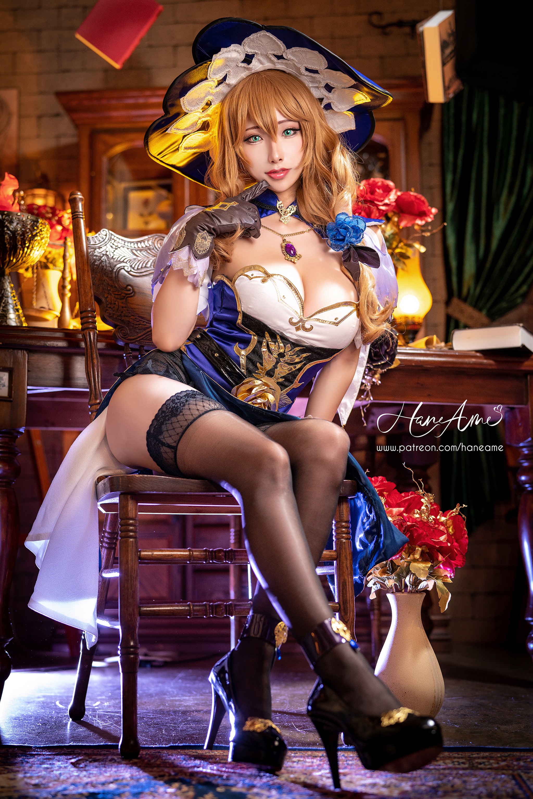 图片[1]-雨波_HaneAme – NO.225 原神丽莎-性感内衣[57P]-XikXak